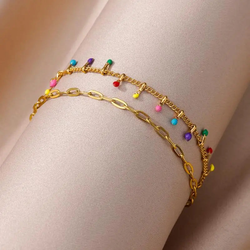 Bracelets de cheville "Flavie"