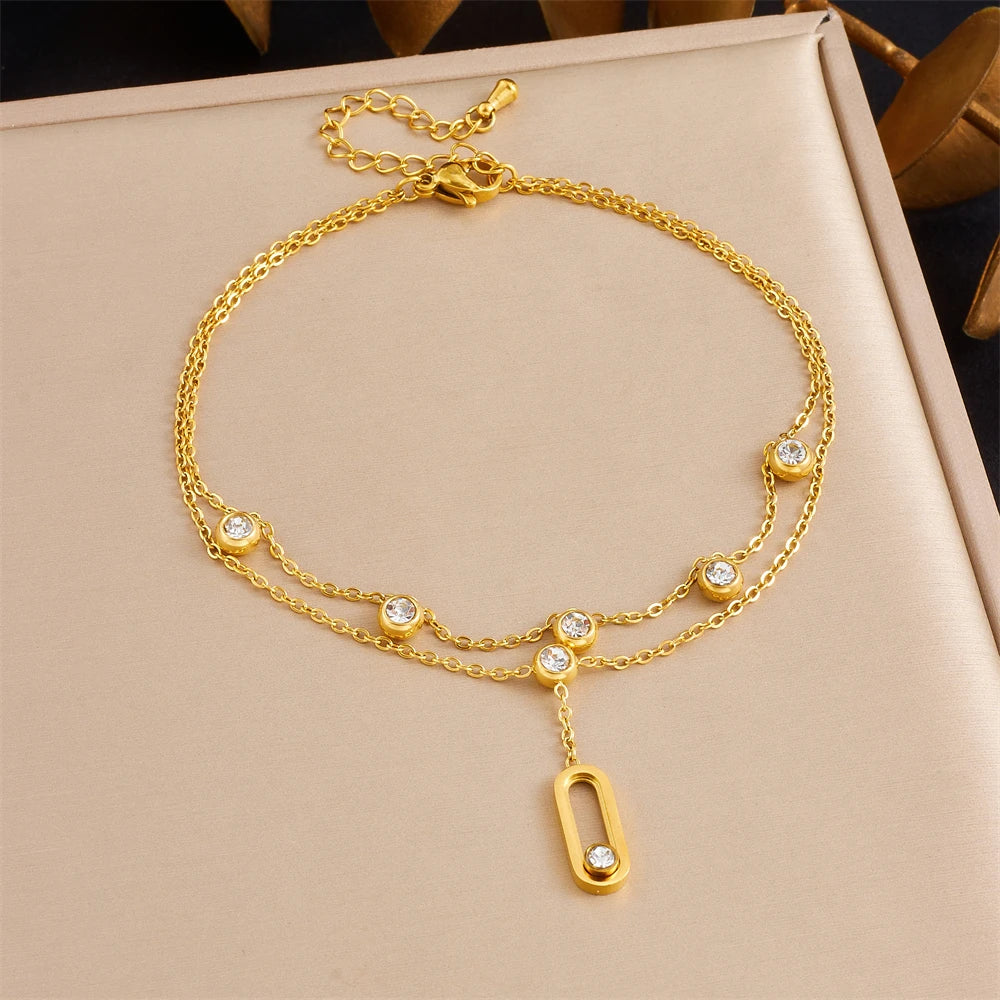 Bracelet de cheville "Elsa"
